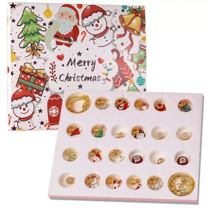 Golden Christmas DIY Jewelry Set Advent Calendar