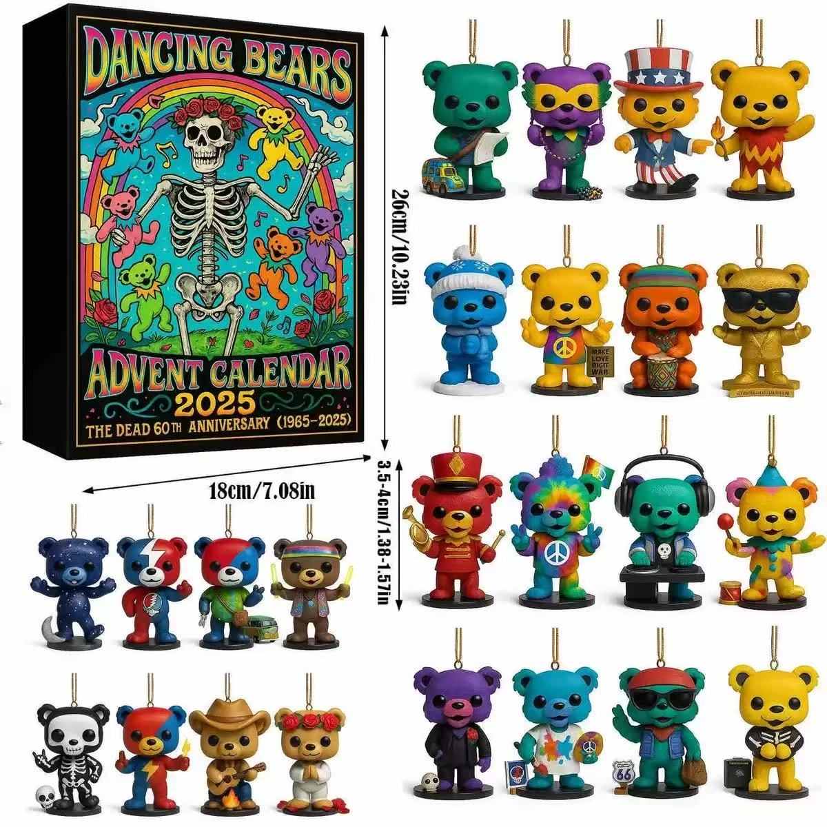 Grateful Dead 60th Anniversary Advent Calendar | Countdown Box