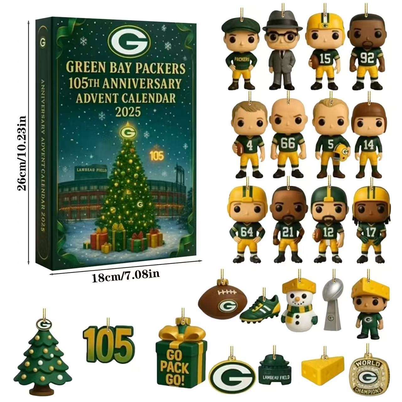 Green Bay Packers 105th Anniversary Advent Calendar 2025 (Limited Edition)