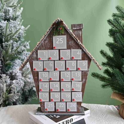 Grey Cottage 24 Days Wooden Christmas Advent Calendar