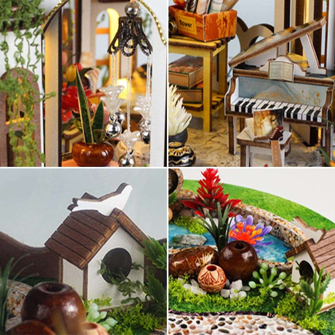 8693 Billy Handmade Dollhouse Garden House Kit 8693 Billy Handmade Dollhouse Garden House Kit