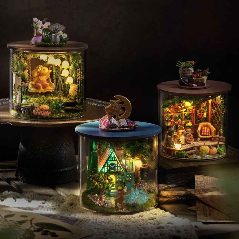 the Magic Forest Dream Bottle Series DIY Miniature House Kits