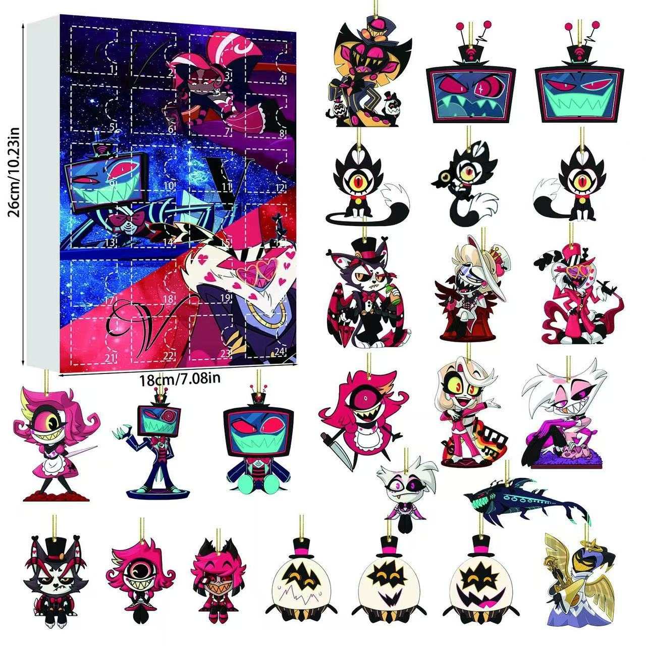 Hazbin Hotel Christmas Ornaments Advent Calendar
