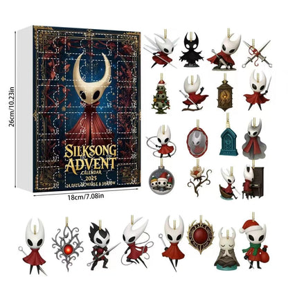 Silksong Advent Calendar with small figurines on a white background