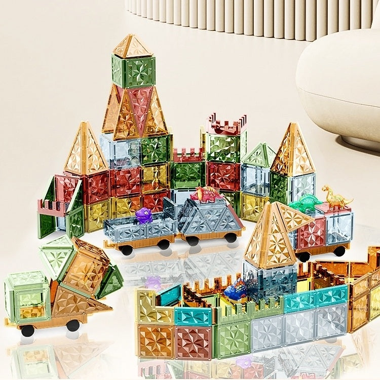 Jurassic World Starlight Diamond Magnetic Building Tiles