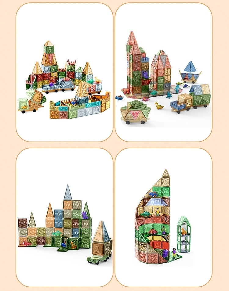 Jurassic World Starlight Diamond Magnetic Building Tiles
