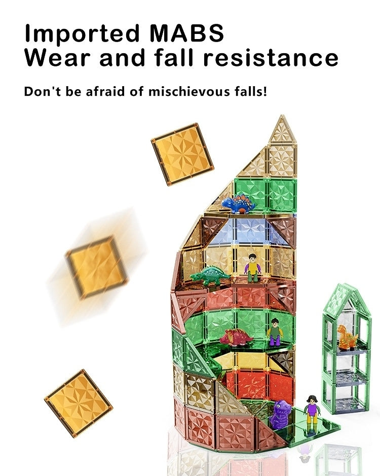 Jurassic World Starlight Diamond Magnetic Building Tiles