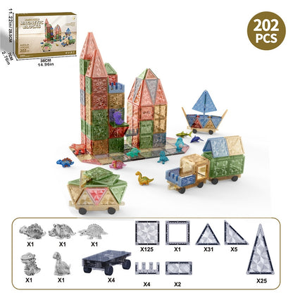 Jurassic World Starlight Diamond Magnetic Building Tiles