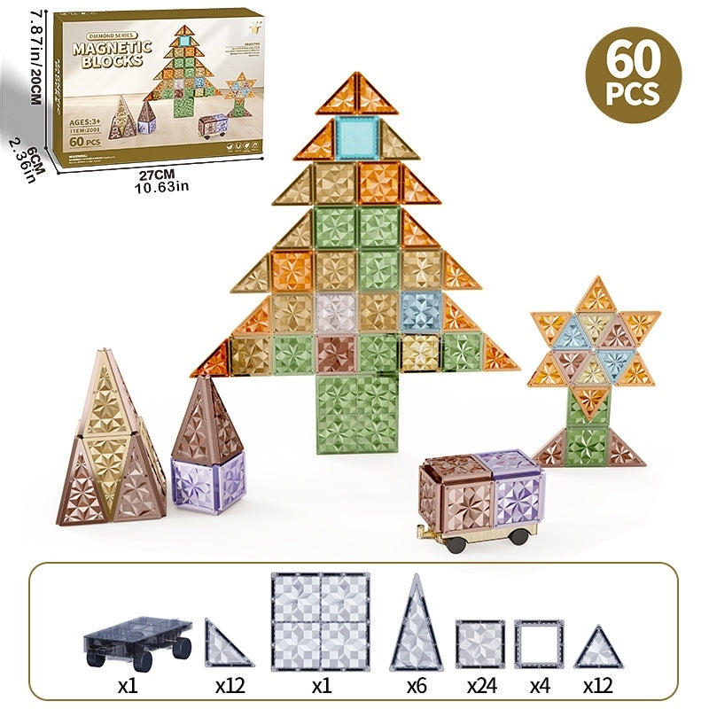Jurassic World Starlight Diamond Magnetic Building Tiles