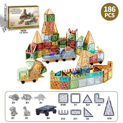 Jurassic World Starlight Diamond Magnetic Building Tiles