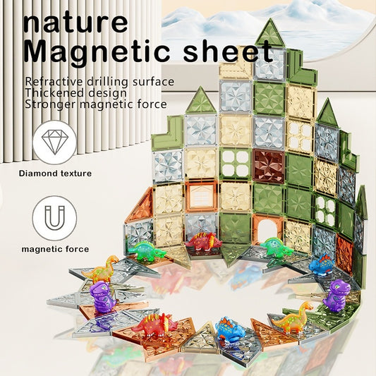 Jurassic World Starlight Diamond Magnetic Building Tiles