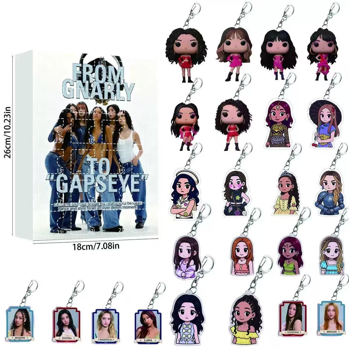 Katseye Keychain Advent Calendar