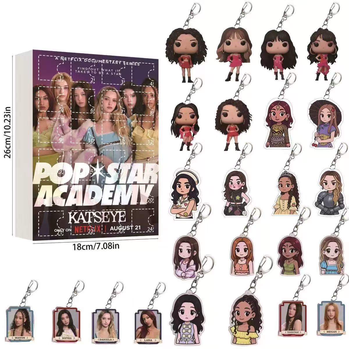 Katseye Keychain Advent Calendar