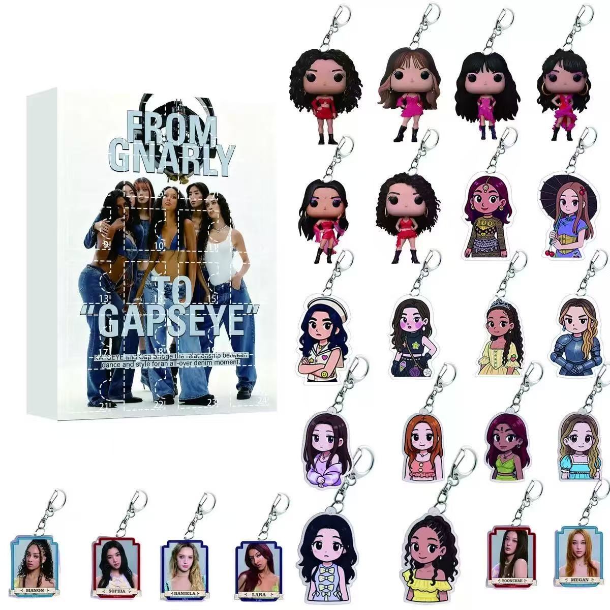 Katseye Keychain Advent Calendar