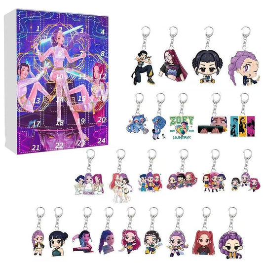Kpop Demon Hunter Acrylic Keychain Advent Calendar