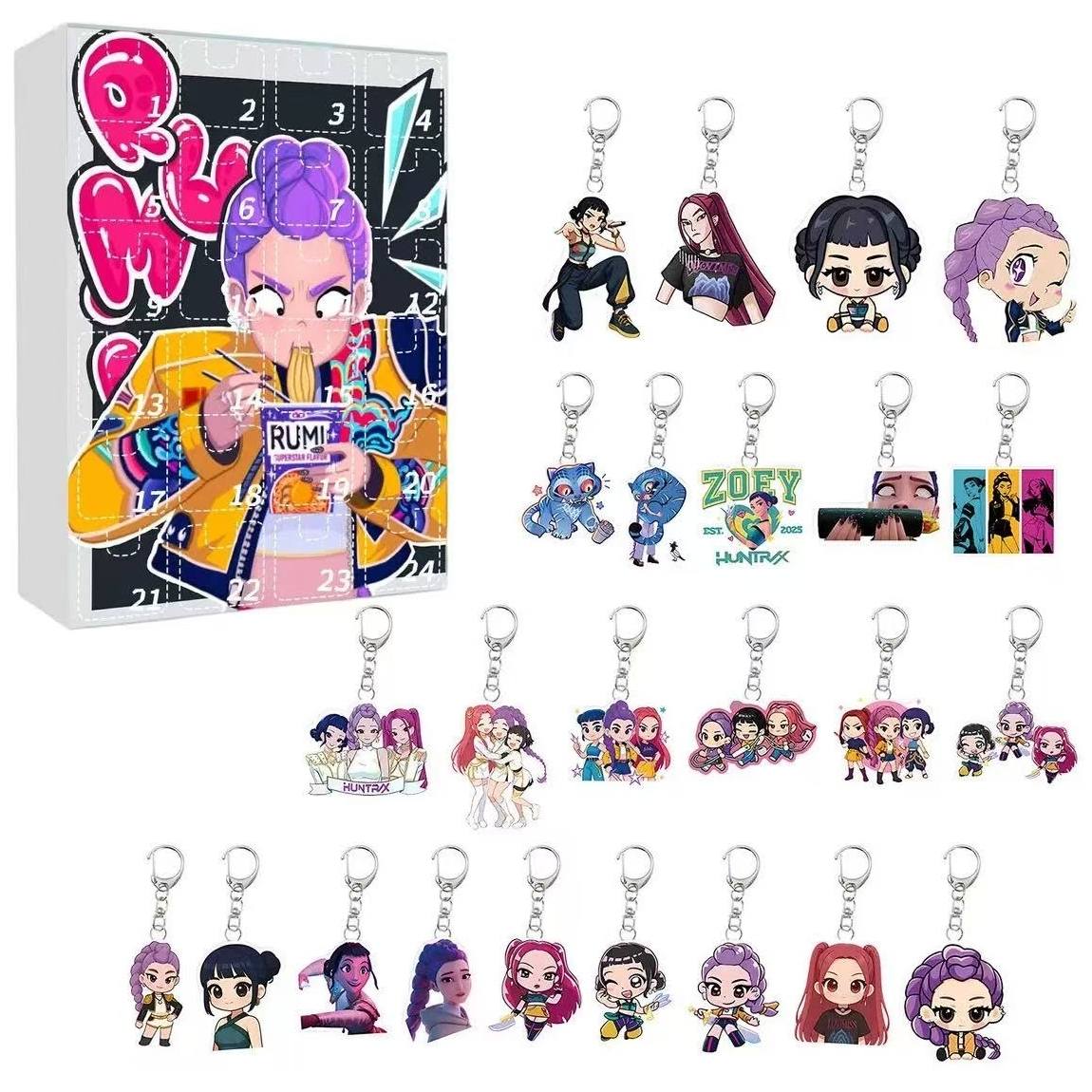 Kpop Demon Hunter Acrylic Keychain Advent Calendar