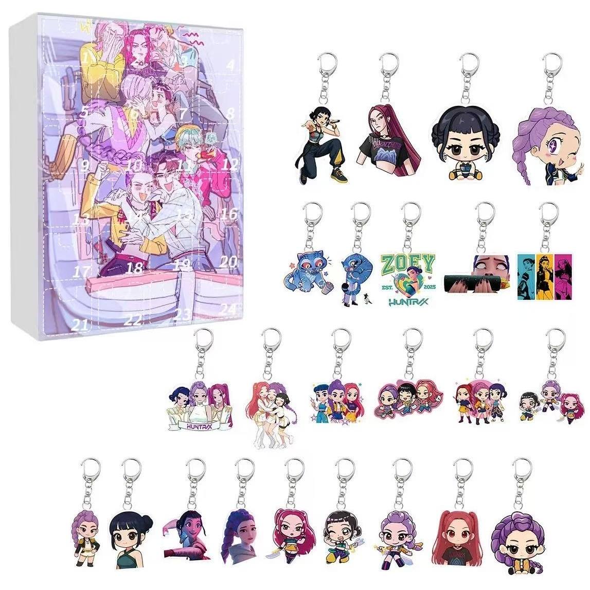 Kpop Demon Hunter Acrylic Keychain Advent Calendar