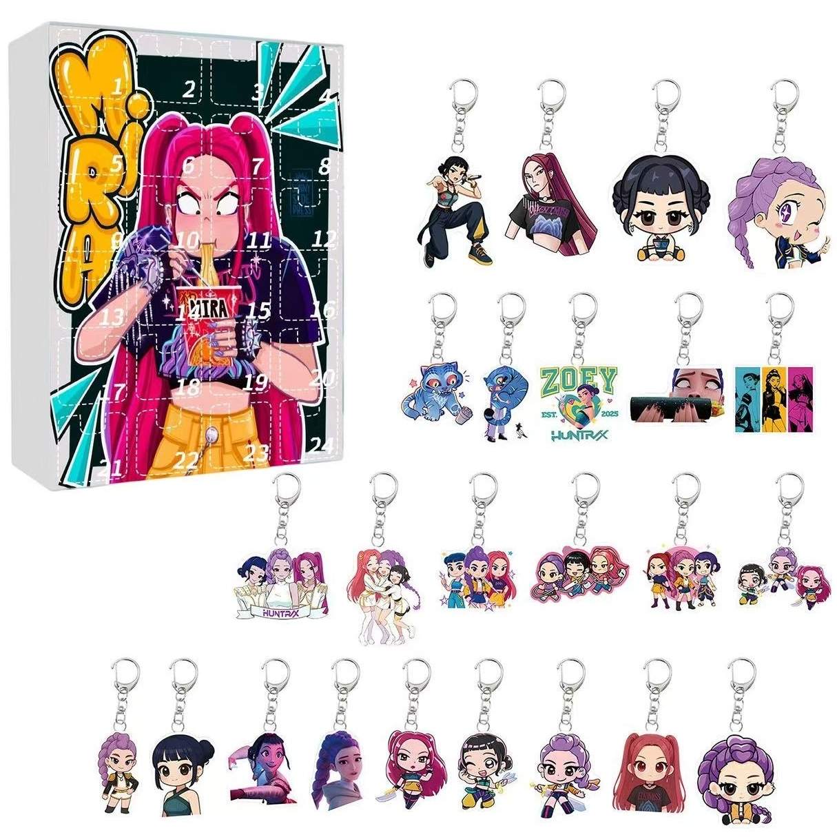 Kpop Demon Hunter Acrylic Keychain Advent Calendar