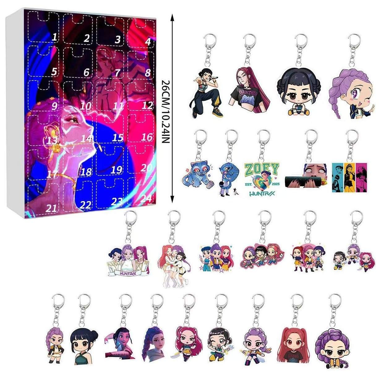 Kpop Demon Hunter Acrylic Keychain Advent Calendar