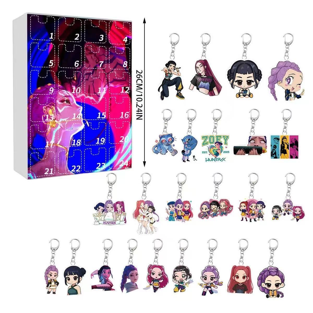 Kpop Demon Hunter Acrylic Keychain Advent Calendar