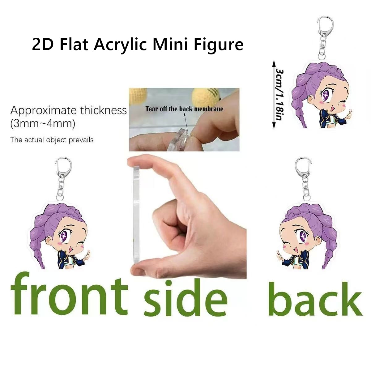 Kpop Demon Hunter Acrylic Keychain Advent Calendar