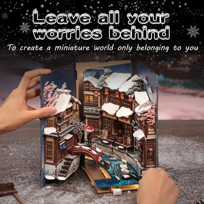 Kyoto Snow Whisper DIY Book Nook Kit