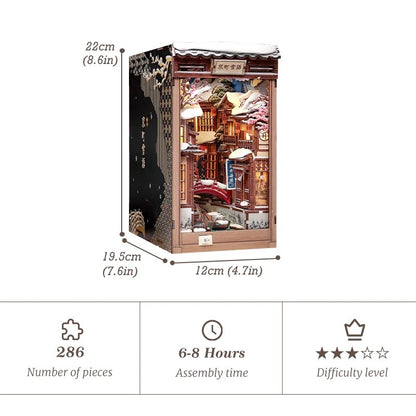 Kyoto Snow Whisper DIY Book Nook Kit