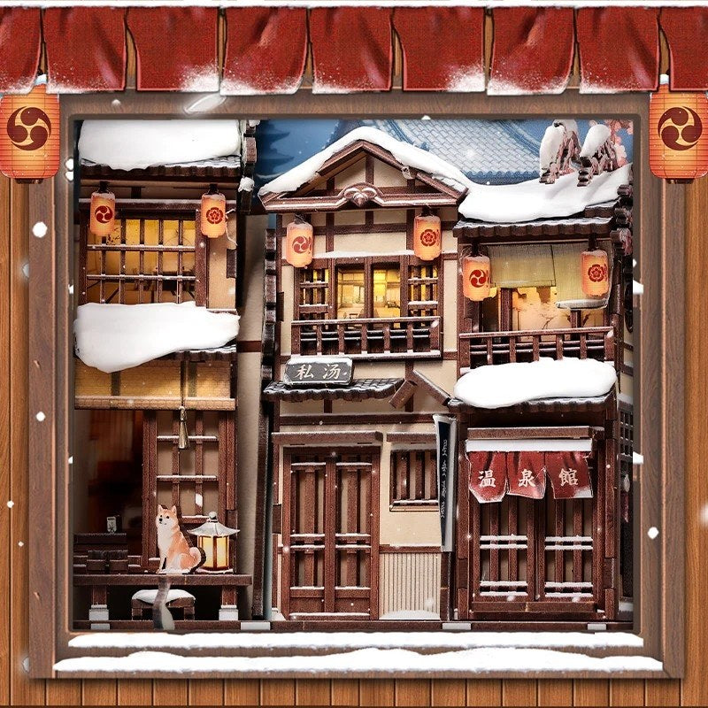 Kyoto Snow Whisper DIY Book Nook Kit