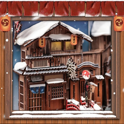 Kyoto Snow Whisper DIY Book Nook Kit