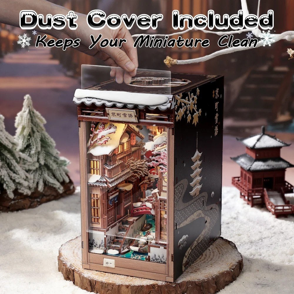 Kyoto Snow Whisper DIY Book Nook Kit