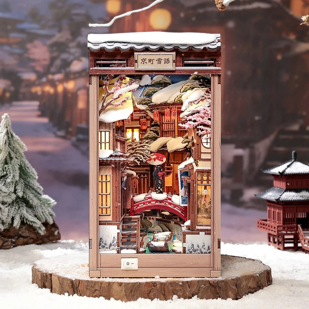 Kyoto Snow Whisper DIY Book Nook Kit