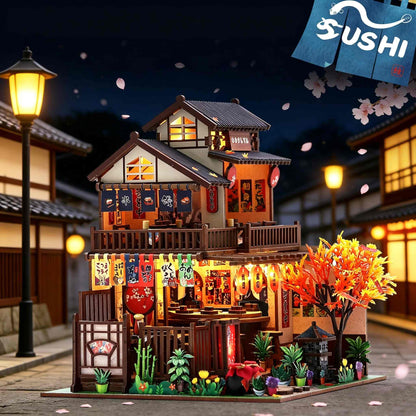 Kyoto Sushi Restaurant DIY Miniature House Kit