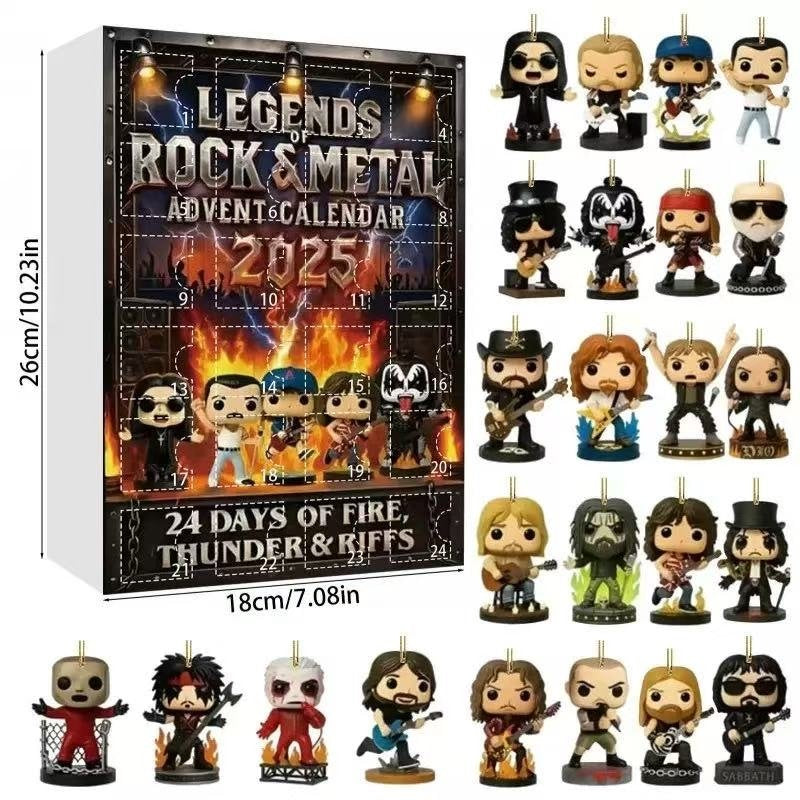Legends Rock & Metal Advent Calendar | Countdown Gift Box
