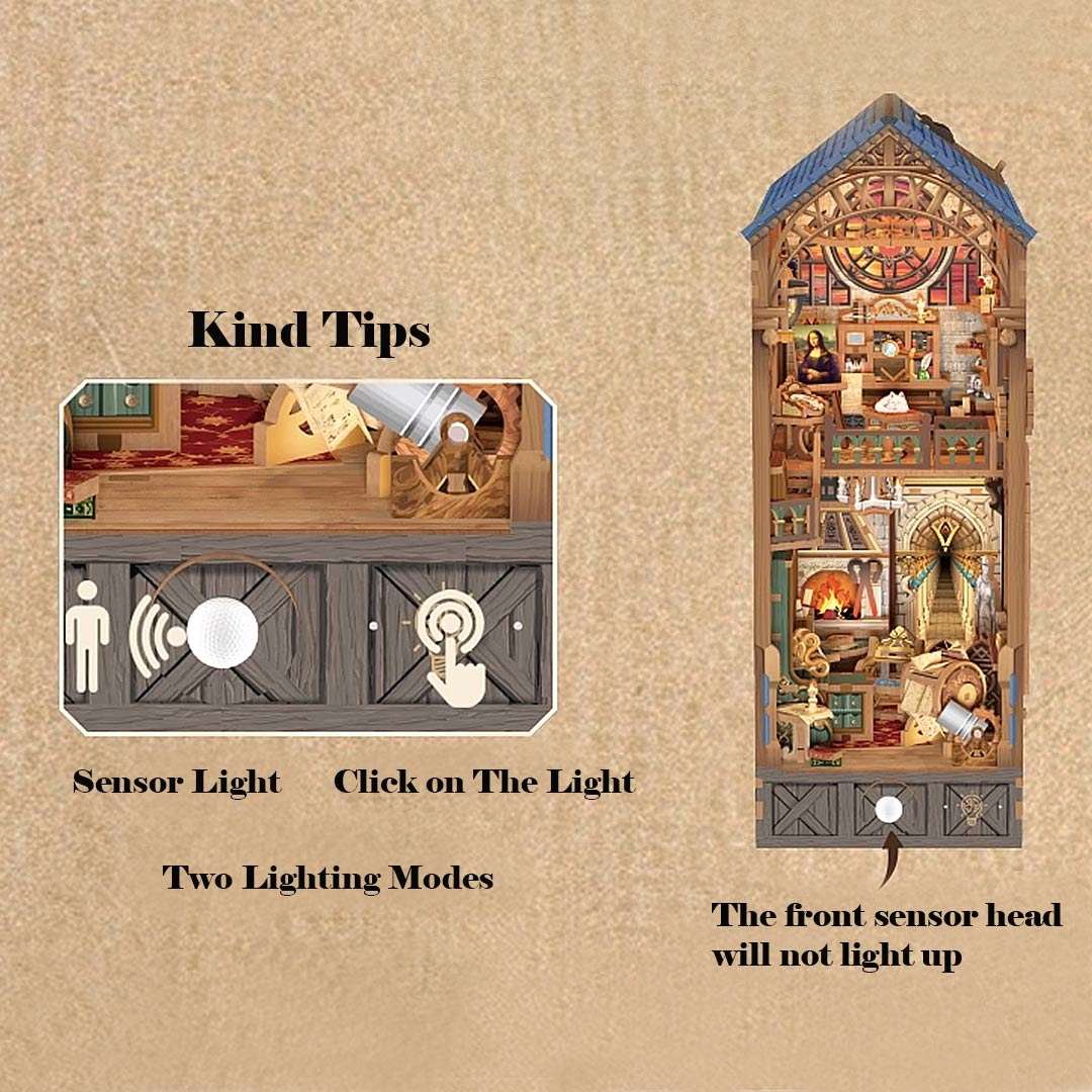 sensor of Leonardo Da Vinci Book Nook