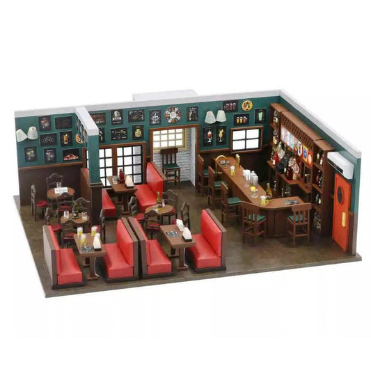 MacLaren's Pub DIY Dollhouse kit, a miniature house crafts inspired by the TV show "How I Met Your Mother", perfect for model building lovers, dollhouse collectors, home decor, A great DIY project for "How I Met Your Mother" fans.