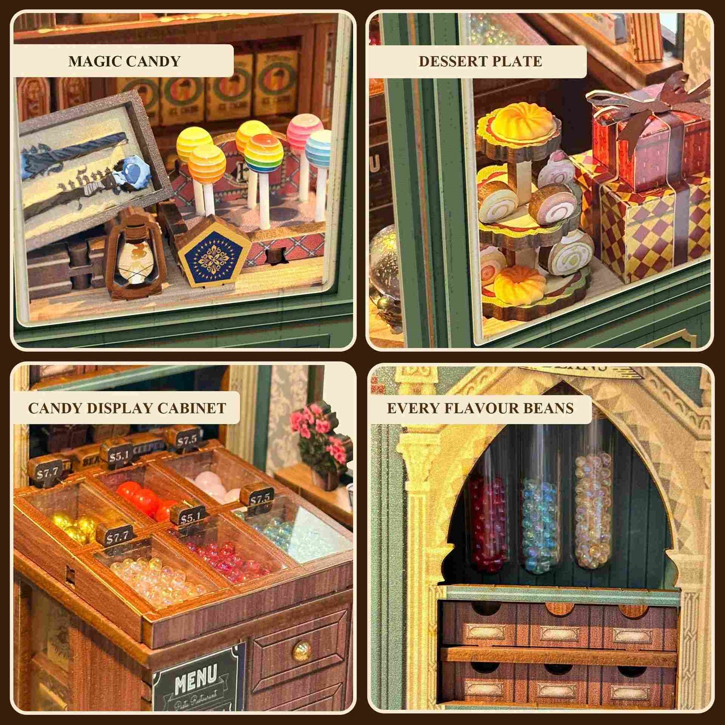 Magic Candy Shop DIY Book Nook Shelf Insert