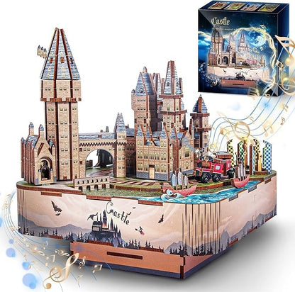 Magic Castle 3D Wooden Music Box Puzzles