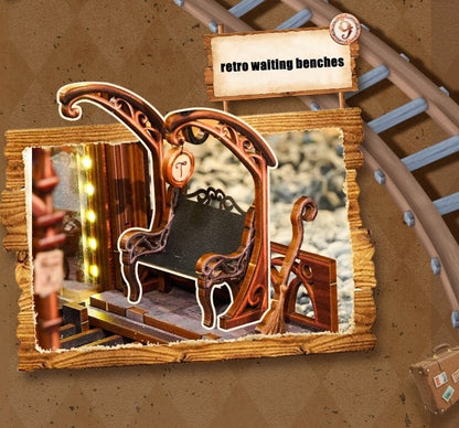 Magic Platform DIY Book Nook – Wizard Train Station Fantasy Kit