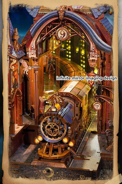 Magic Platform DIY Book Nook – Wizard Train Station Fantasy Kit