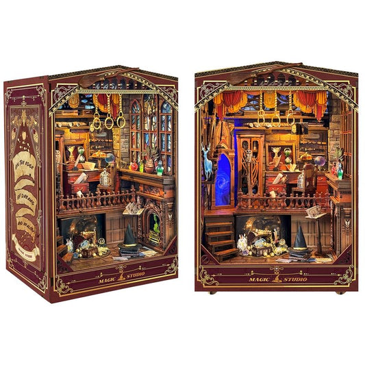 image displaying the front and 45 degree views of Magic Studio DIY Book Book in white background