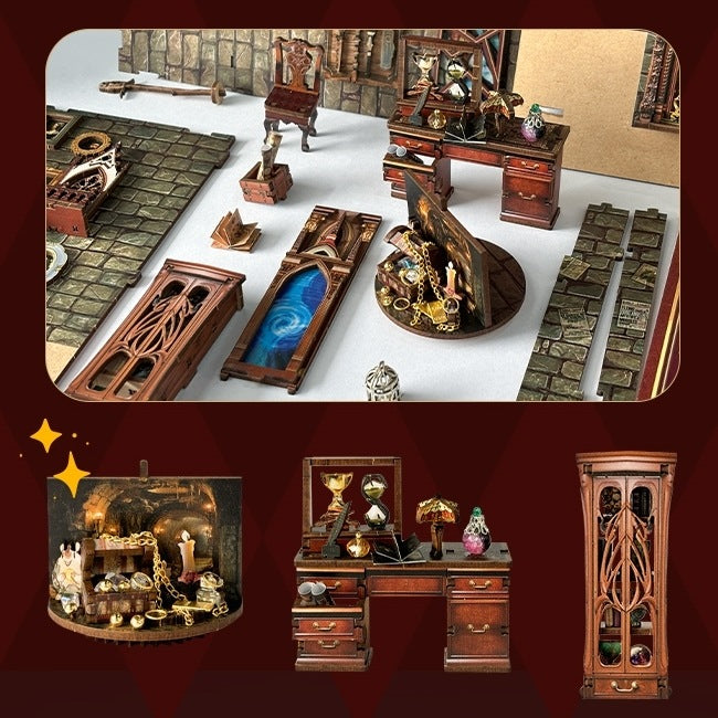 image displaying the assembly process of Magic Studio Book Book