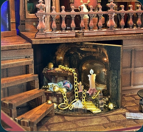 image displaying the hidden chamber of Magic Studio DIY Book Book