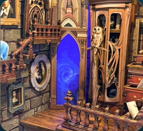 image displaying the miniature details of Magic Studio DIY Book Book