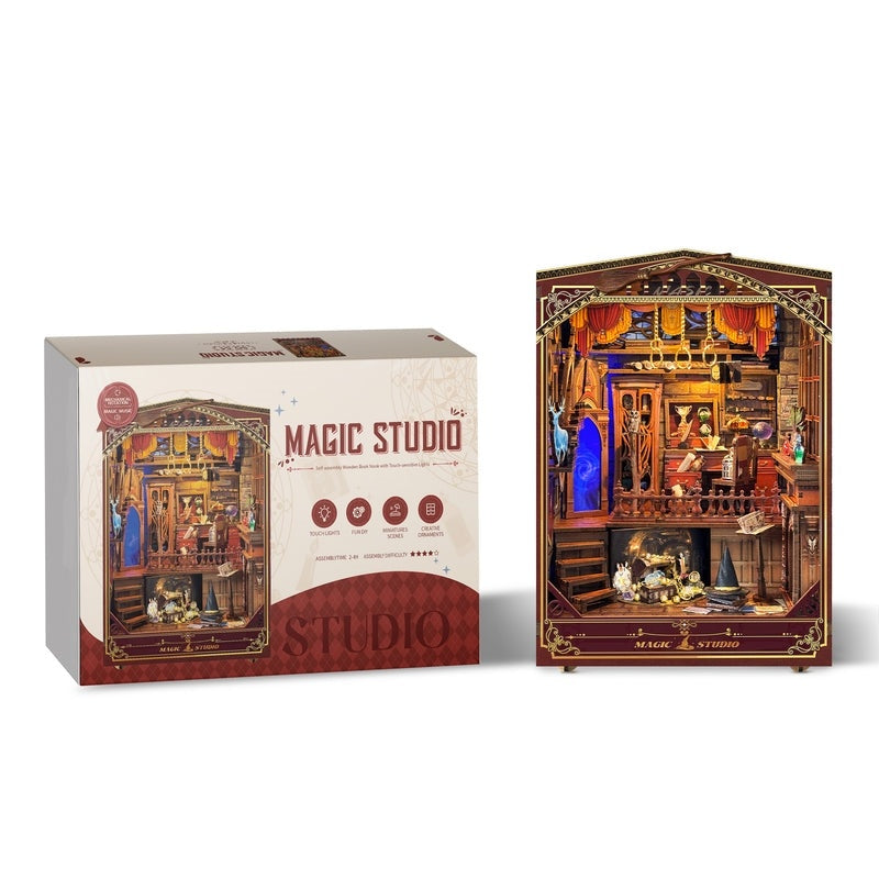 image displaying the finished Magic Studio Book Book and its package in white background