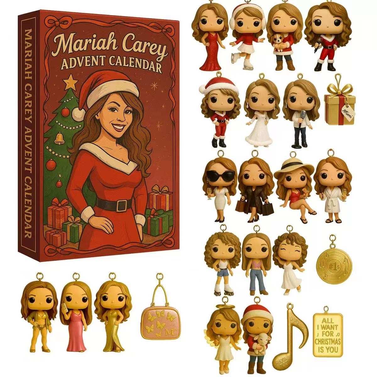 Mariah Carey Advent Calendar with figurines and packaging