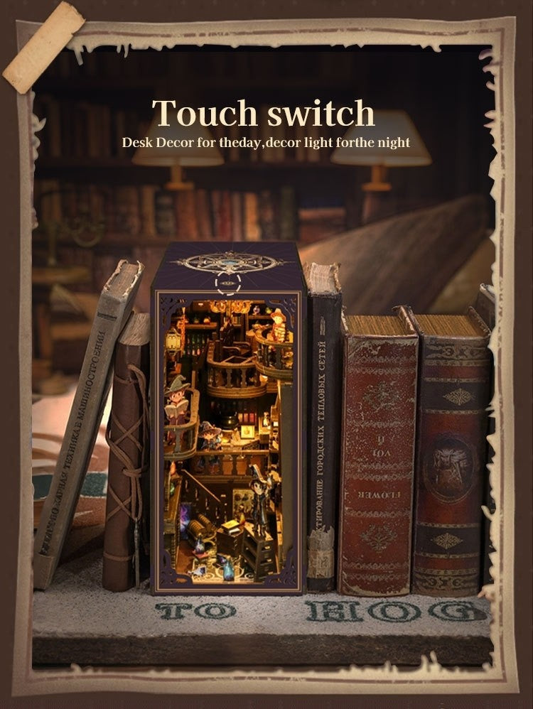 image displaying the touch switch of Master Alchemist Book Nook