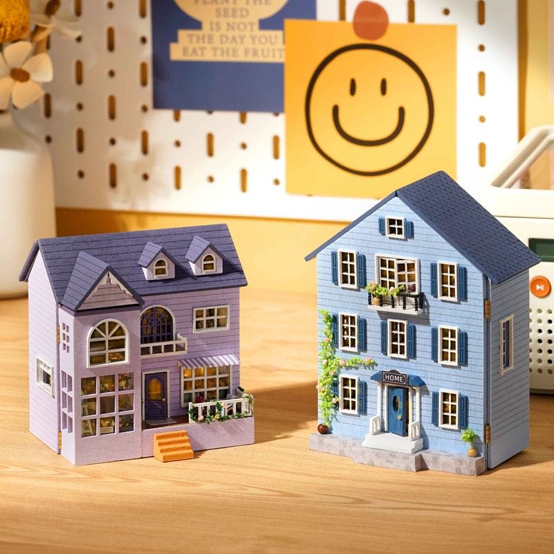 Happy House and Molan House DIY Miniature House Kit from the Mini House series