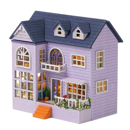 exterior display of the Happy House DIY Miniature House Kit