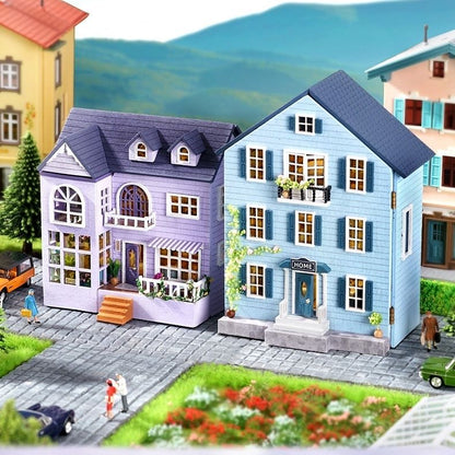 Happy House and Molan House DIY Miniature House Kit from the Mini House series