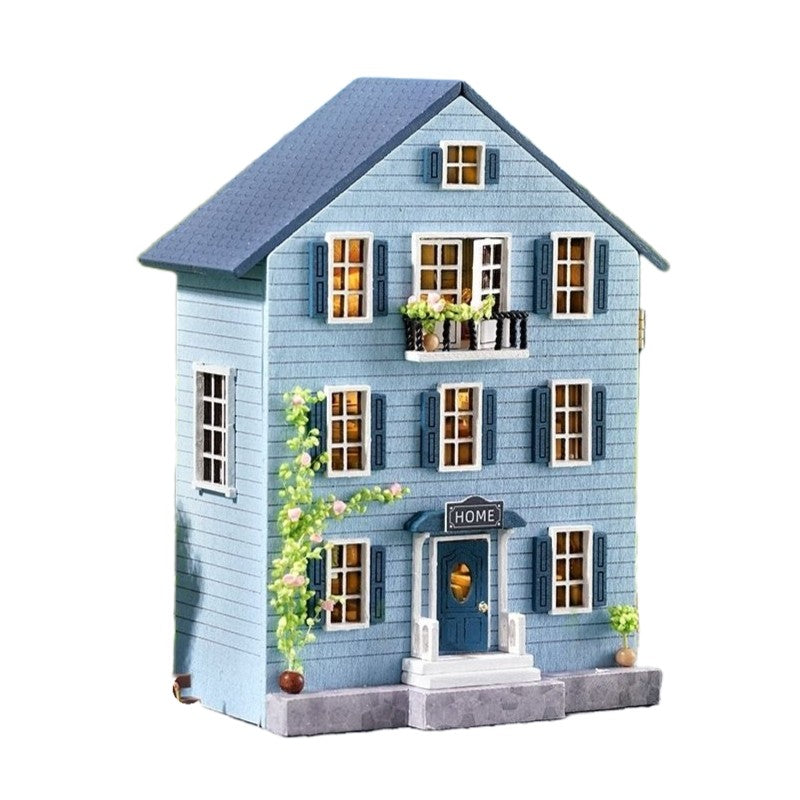 exterior display of the Molan House DIY Miniature House Kit from the Mini House Series